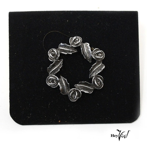 Vintage Sarah Coventry 1.5" Pin Brooch - Antique Rose 6439 Original Box -Hey Viv - Picture 2 of 6